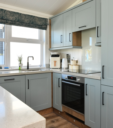 Wessex Dune, kitchen at The Warren