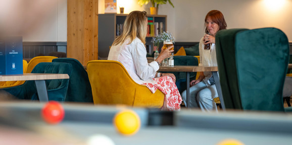 Praa Sands Ladies Drinking Inside The Boathouse