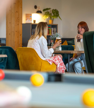 Praa Sands Ladies Drinking Inside The Boathouse