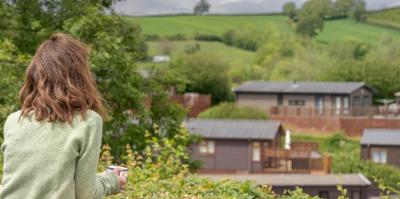 Devon Hills Lady Looking At The View From The Meadows