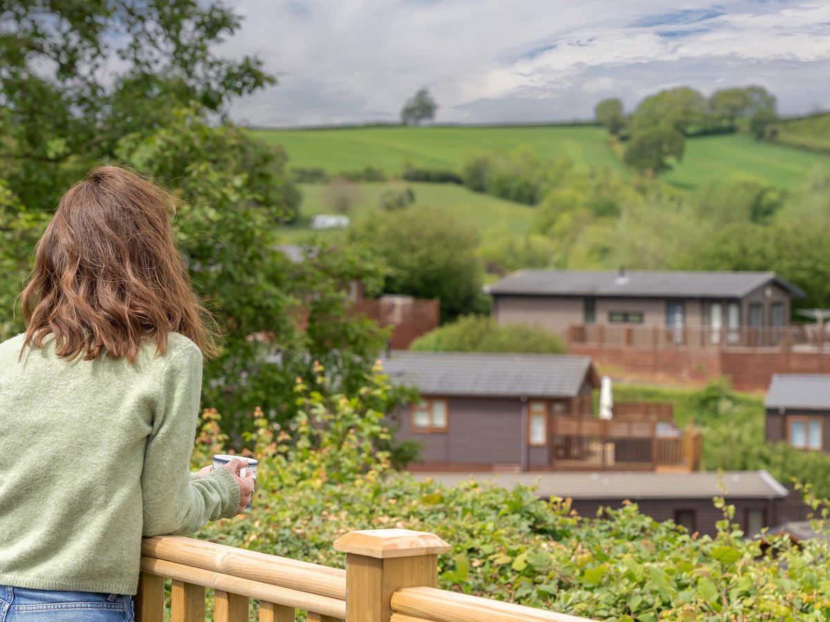 Devon Hills Lady Looking At The View From The Meadows