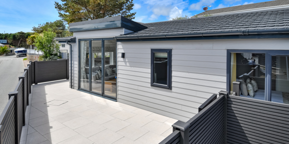 The Warren, Oakgrove Shearwater, exterior with patio doors