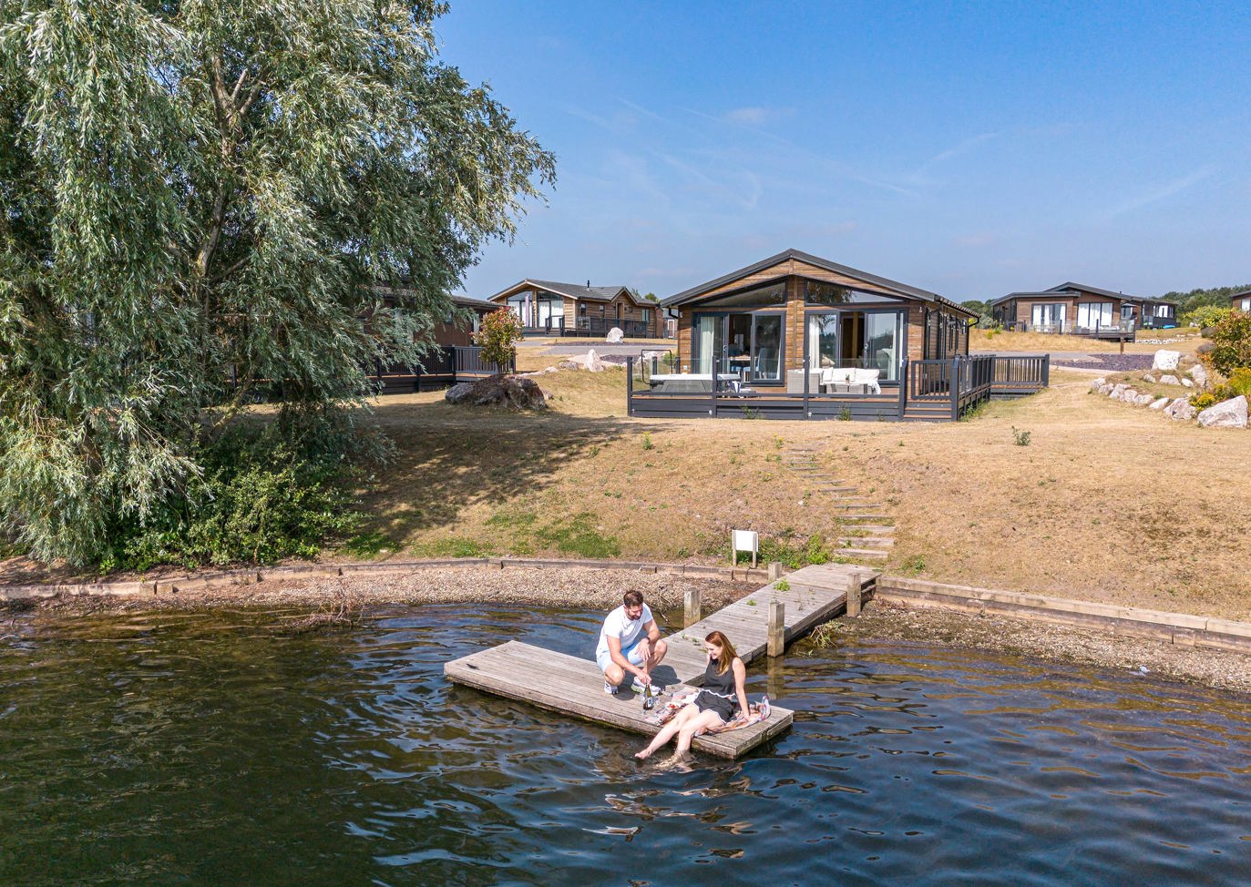 Delamere Couple On The Pontoon