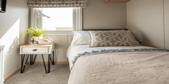 Victory Harraway, bedroom at Devon Hills