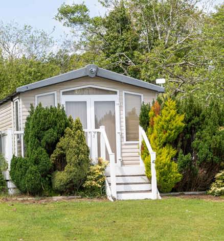 Crugan Caravans Nestled In The Trees