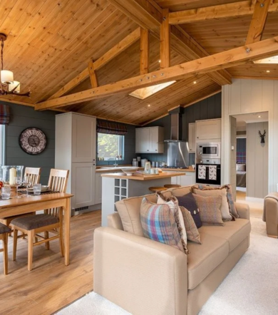 Prestige Foresters, lounge and dining area at Brokerswood