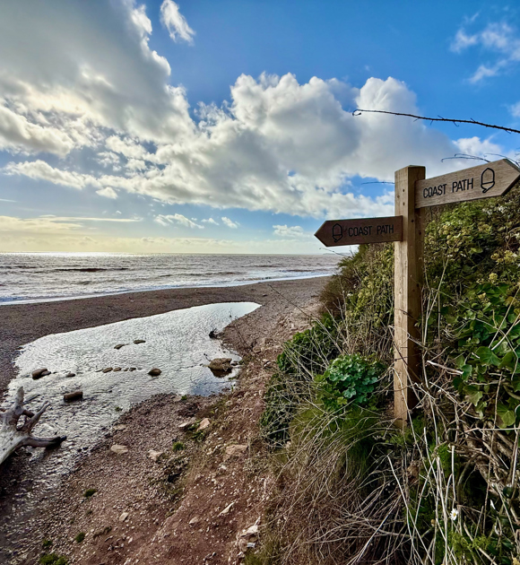 Devon winter walk on the coast