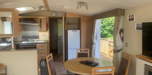 Swift Chamonix, dining and kitchen area at Dartmoor