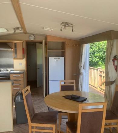 Swift Chamonix, dining and kitchen area at Dartmoor