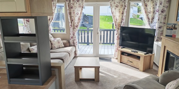 Carnaby Oakdale, patio doors at Praa Sands