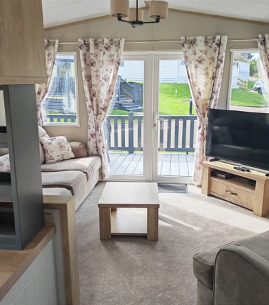 Carnaby Oakdale, patio doors at Praa Sands