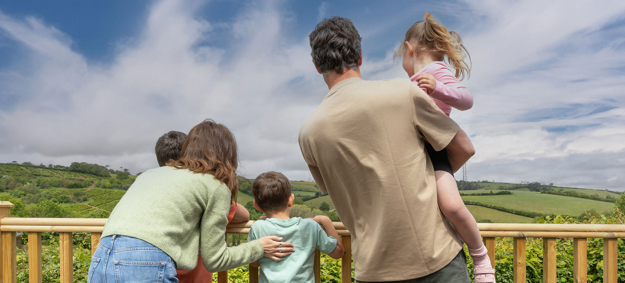 Devon Hills Family Taking In The View