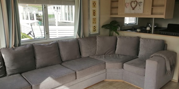 ABI Beachcomber, sofa and window at Praa Sands