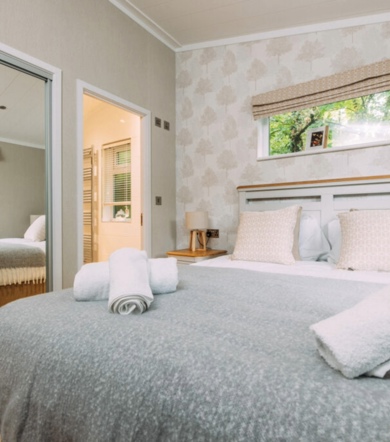 Wessex Contemporary, master bedroom at Brokerswood