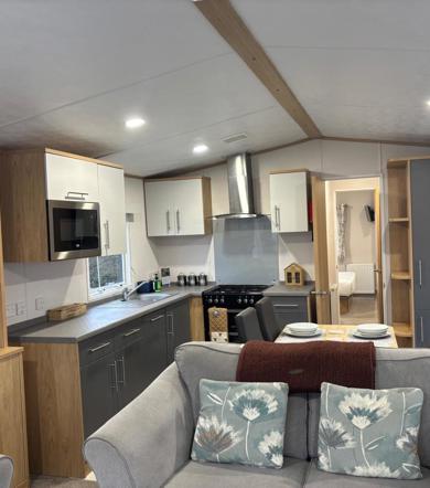 Carnaby Silverdale, open plan area at Dartmoor View