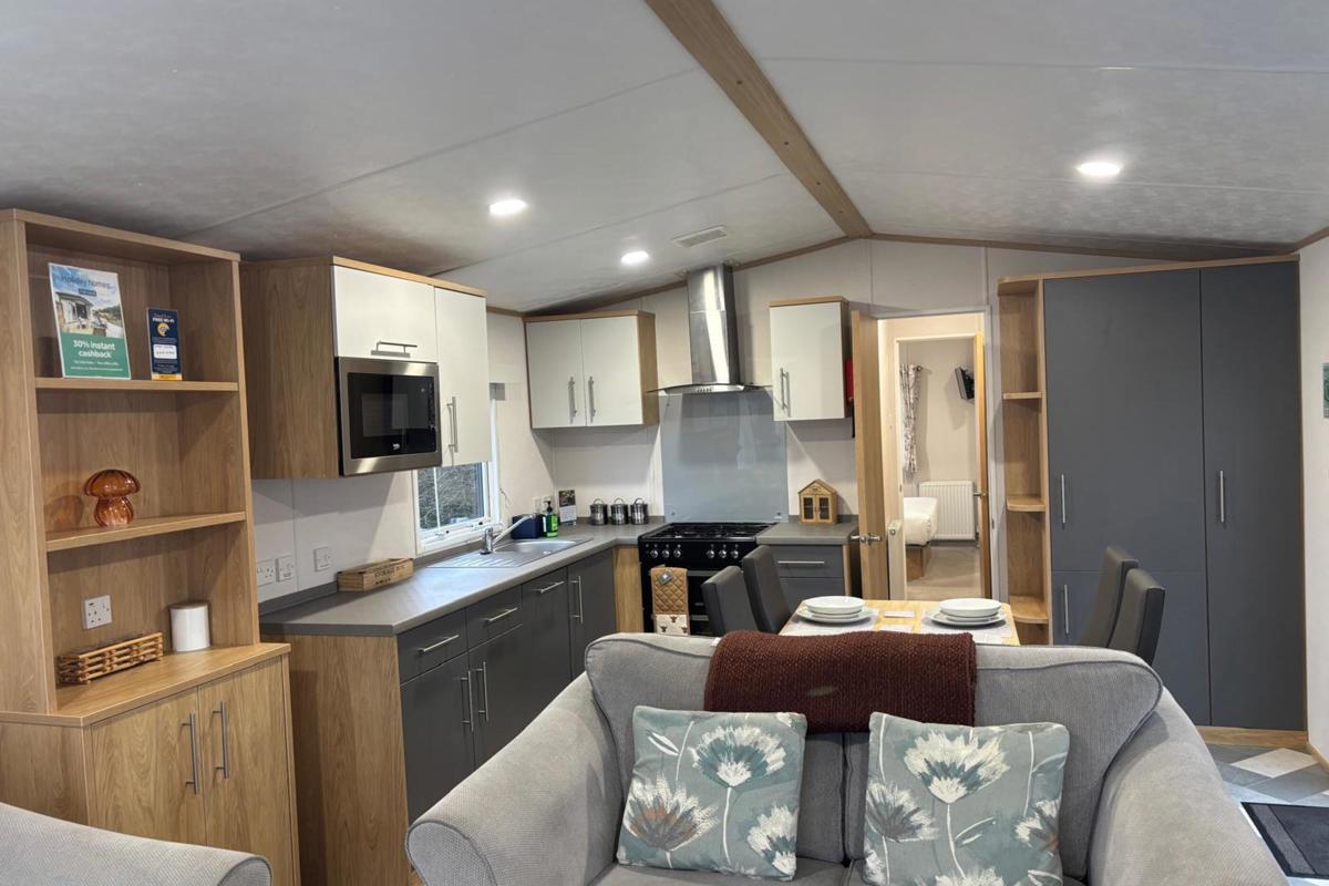 Carnaby Silverdale, open plan area at Dartmoor View