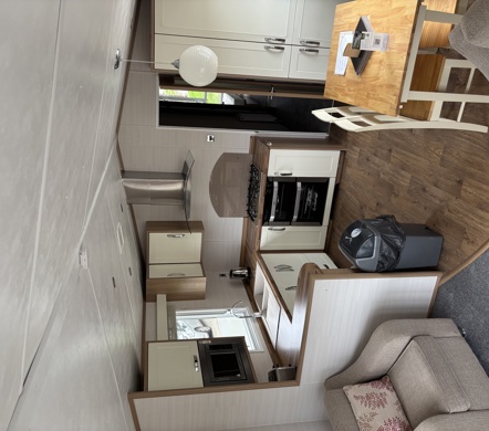 Carnaby Rosedale, dining room and kitchen at Praa Sands