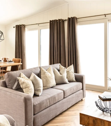 Prestige Dovecote, open plan living space at Delamere