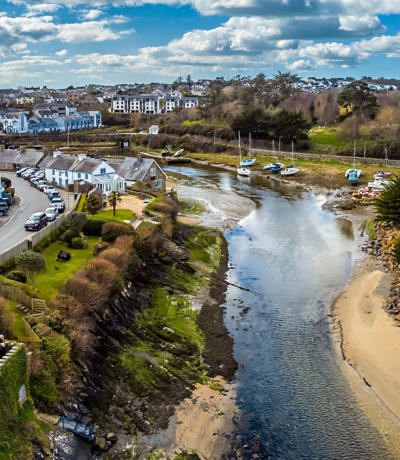 Crugan Local Area River Soch Estuary In Abersoch