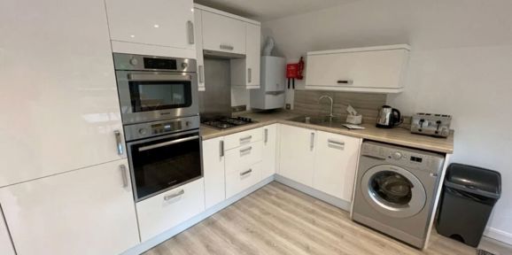 2 & 3 Bedroom A Frame, Kitchen at Finlake