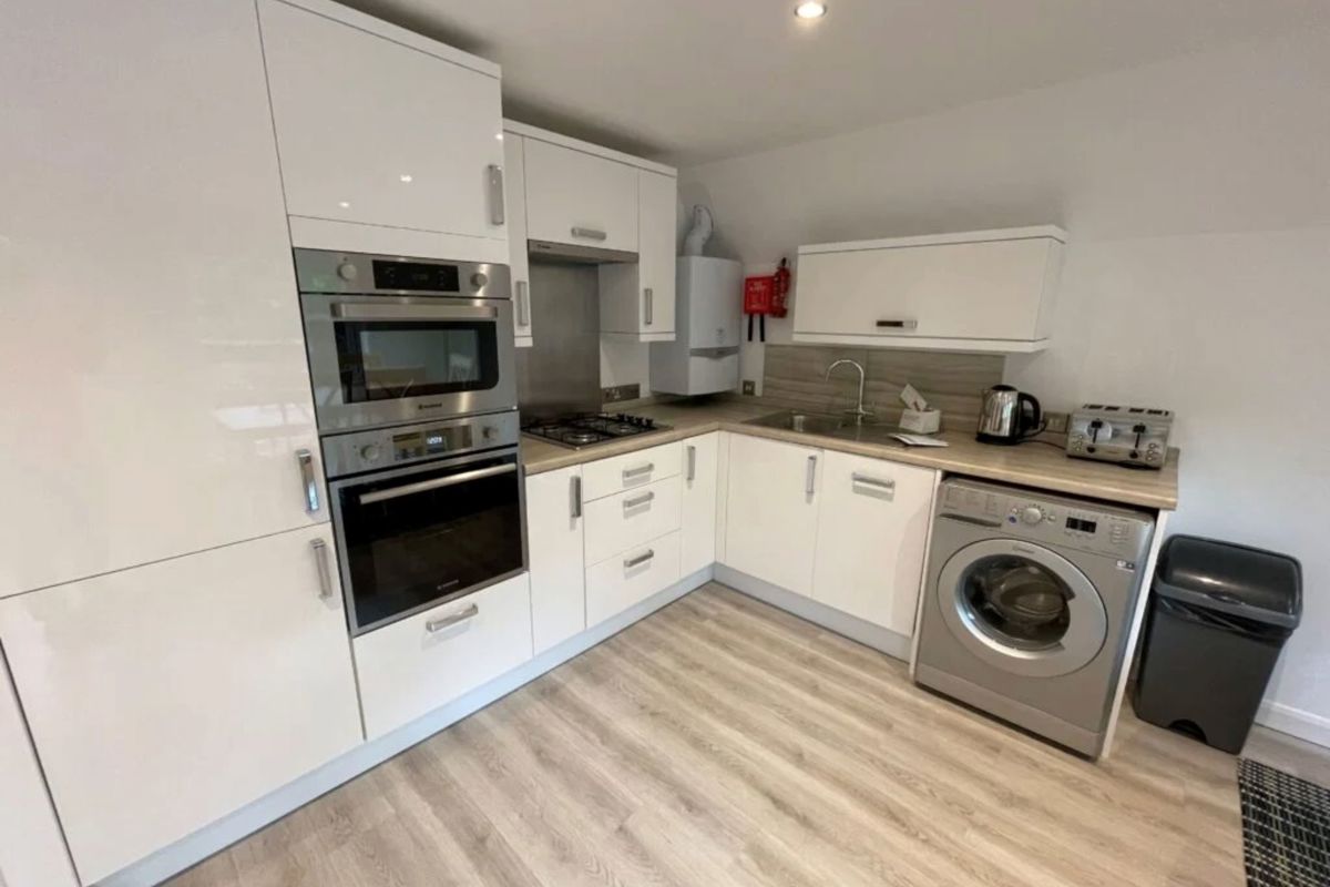 2 & 3 Bedroom A Frame, Kitchen at Finlake