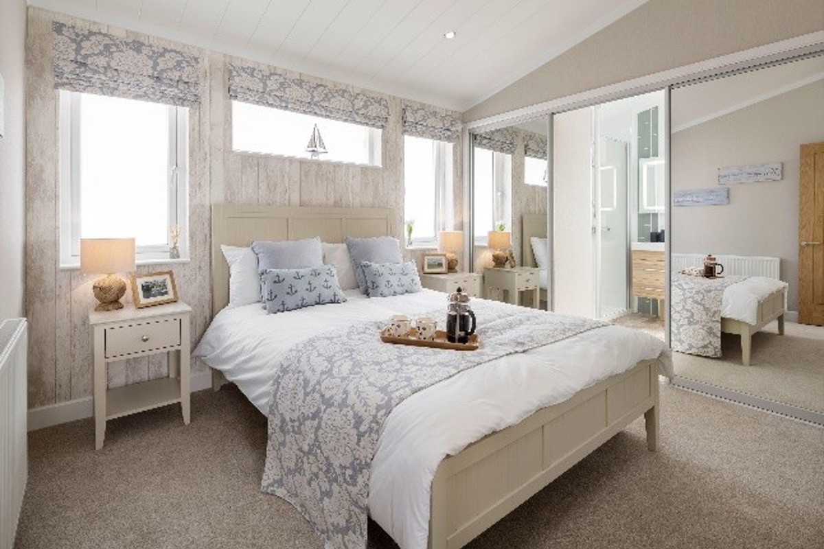 Wessex Contemporary, master bedroom at Brokerswood