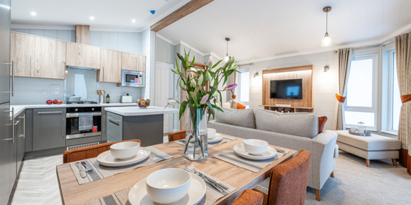 Omar Westfield, dining table at Talyfan