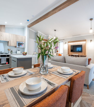 Omar Westfield, dining table at Talyfan