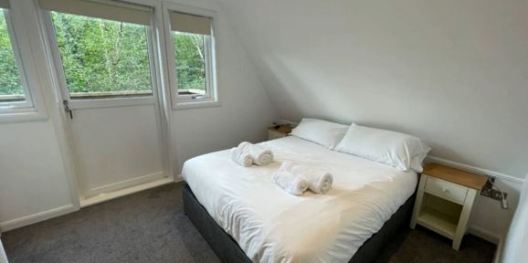 2 & 3 Bedroom A Frame, Double Bed at Finlake