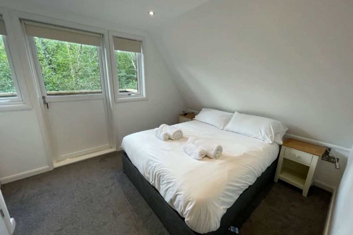 2 & 3 Bedroom A Frame, Double Bed at Finlake