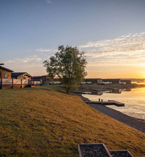 Delamere Lodges At Sunset