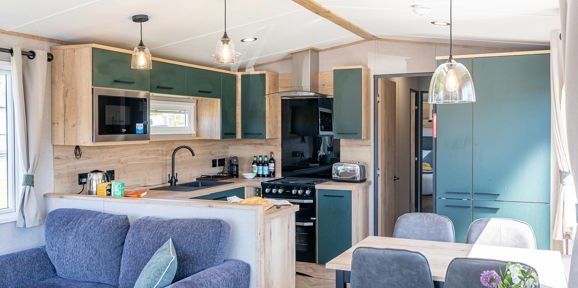 ABI St David, lighting in living area at Praa Sands