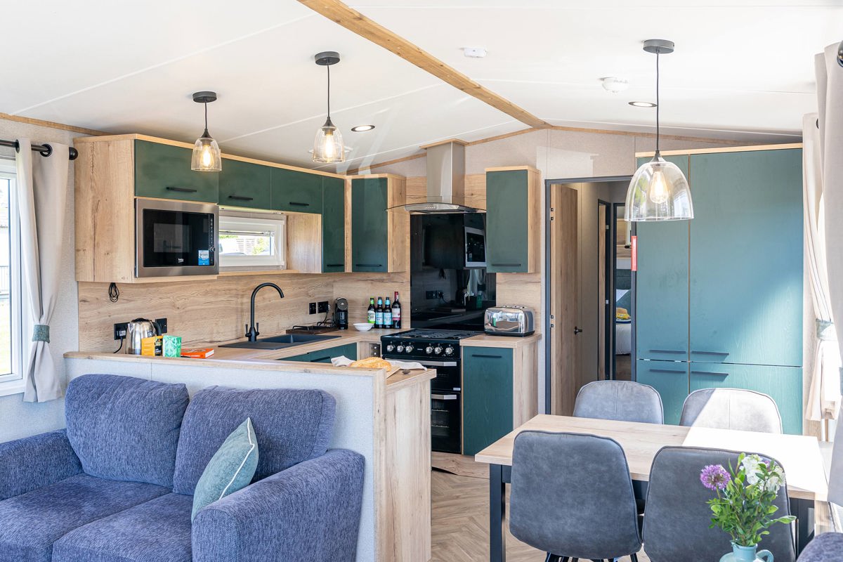 ABI St David, lighting in living area at Praa Sands