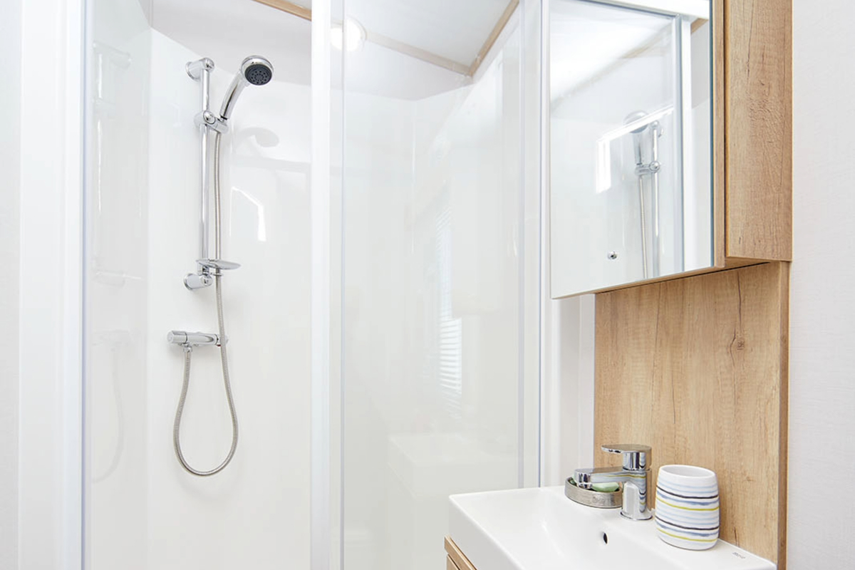 Carnaby Silverdale, shower room at Devon Hills