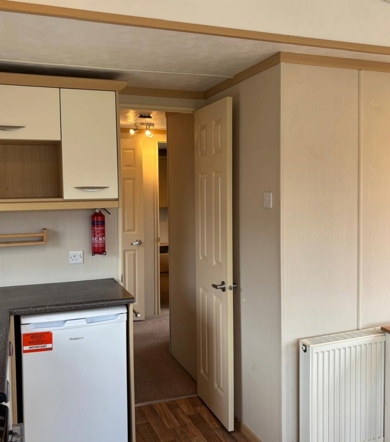 Carnaby Casablanca, kitchen and doorway at Dartmoor View