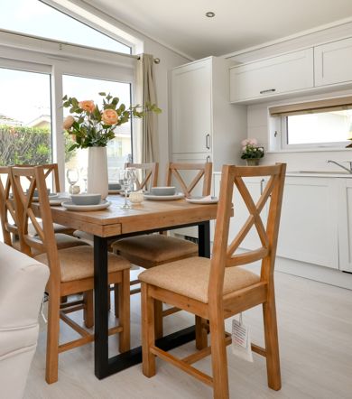 Prestige Oyster Catcher, dining room table at The Warren Resort & Spa