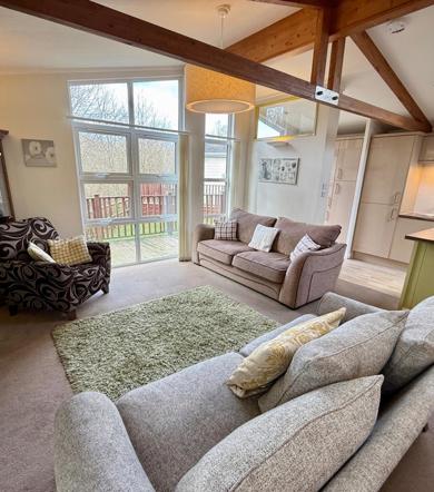 Wessex Summerhouse, living area at Finlake