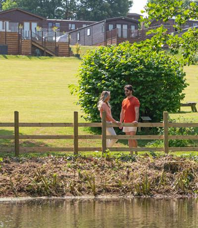 Devon Hills Couple By Lake
