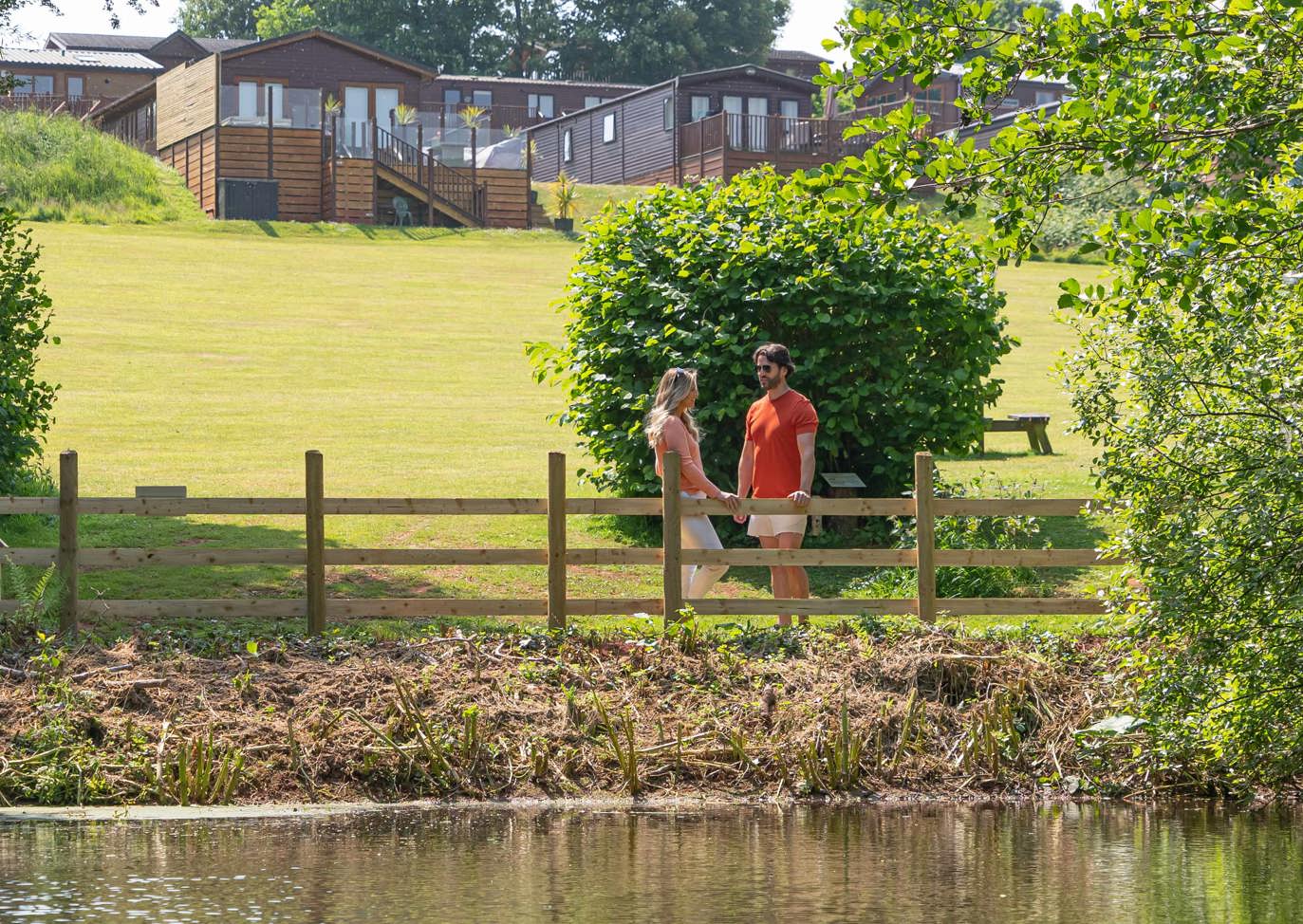 Devon Hills Couple By Lake