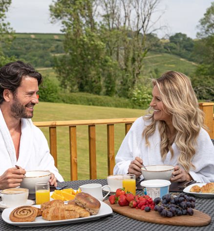 Devon Hills Breakfast On Decking