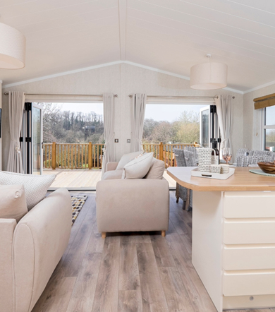 Wessex Classic, open patio doors at Delamere