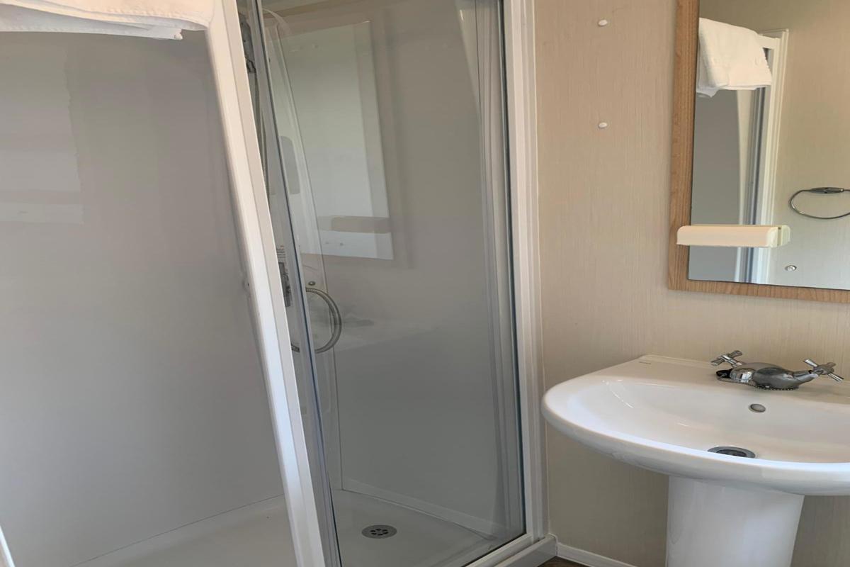 Willerby Aurora, shower room at Dartmoor View