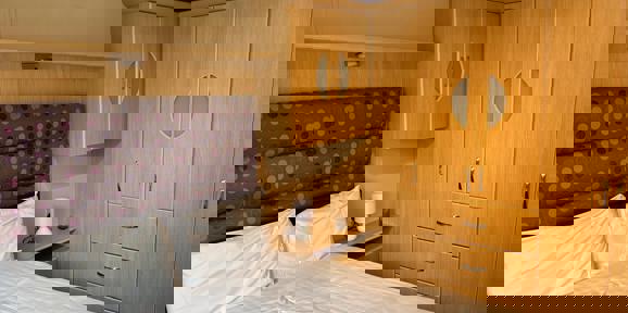 Carnaby Casablanca, master bedroom with wardrobe at Dartmoor View