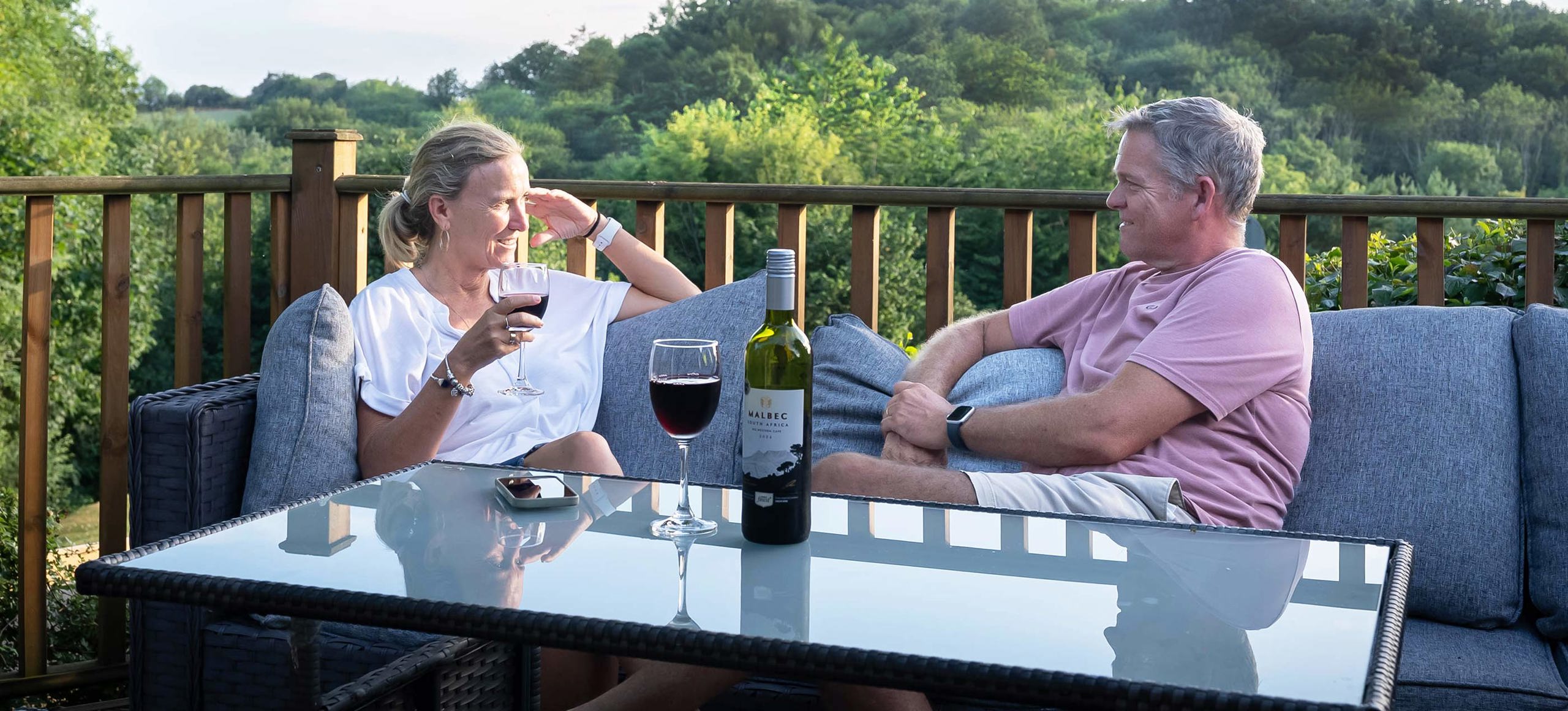 Finlake Couple Having Drinks