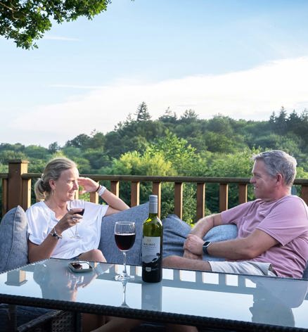 Finlake Couple Having Drinks