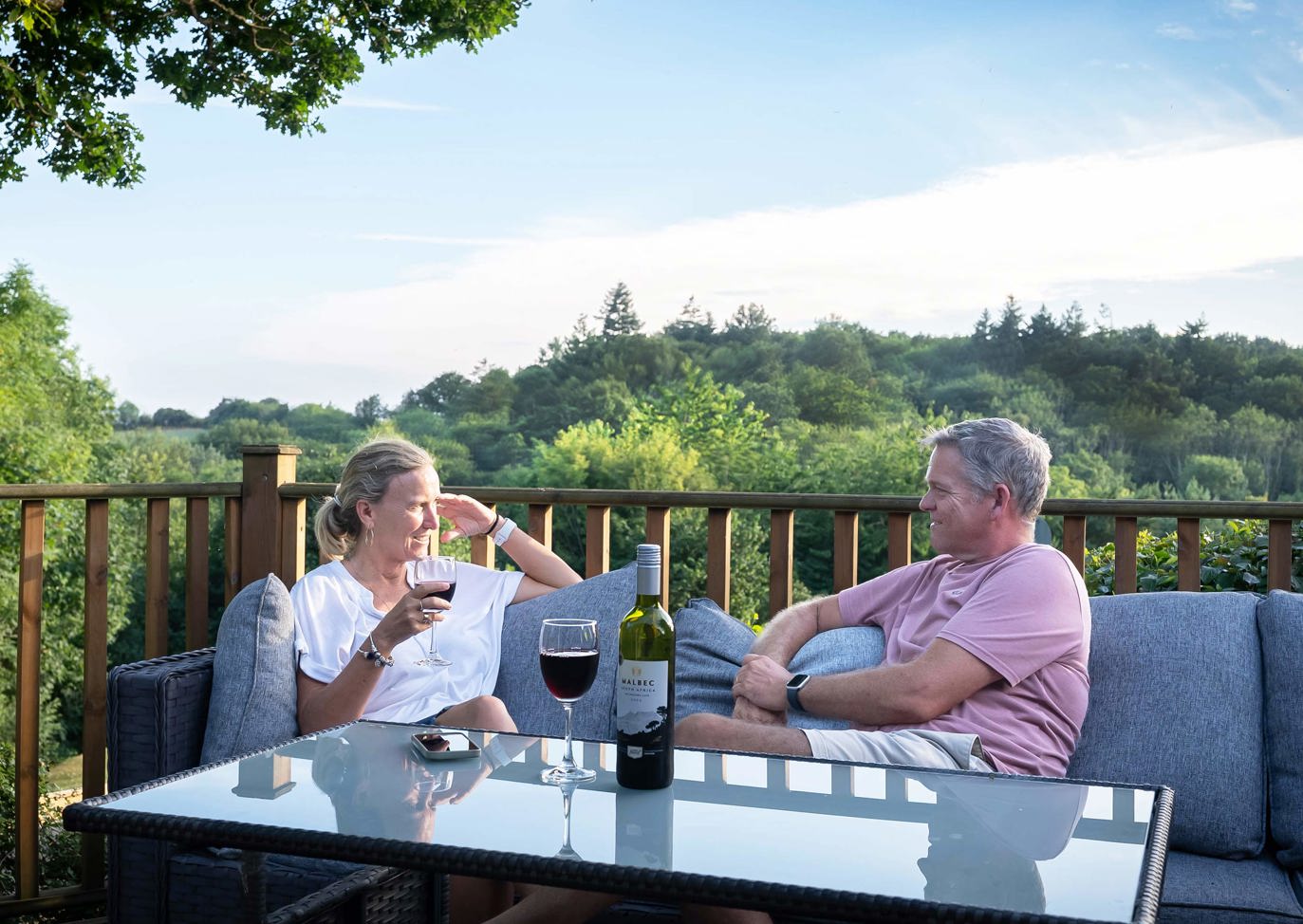 Finlake Couple Having Drinks