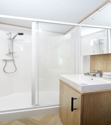 Carnaby Silverdale, bathroom at Brokerswood