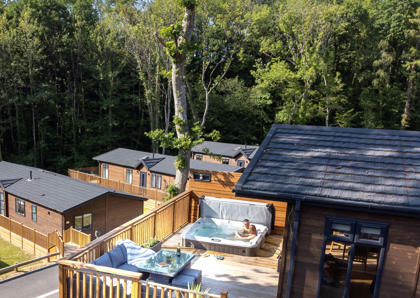 Finlake Hot Tub With Tree Top Views