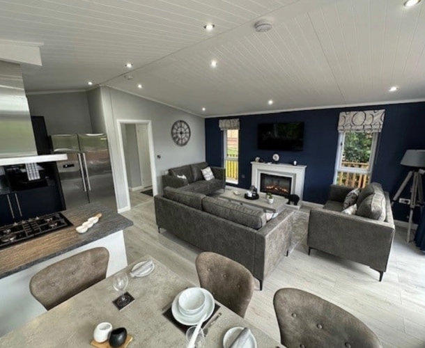 Kentmere Super, open plan living area at Finlake