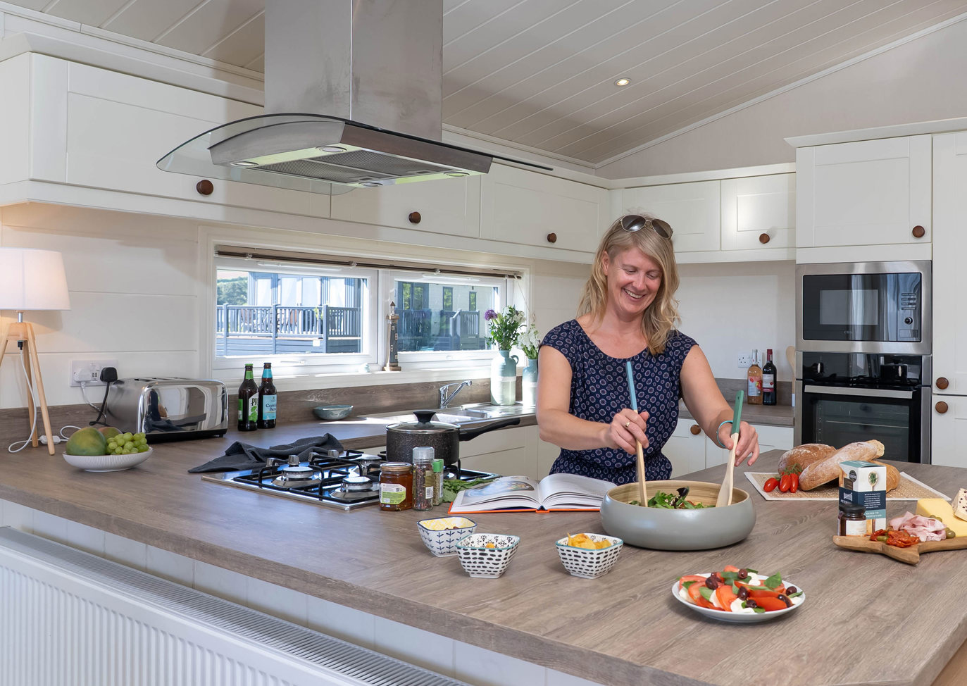 Praa Sands Lady Cooking In The Kitchen